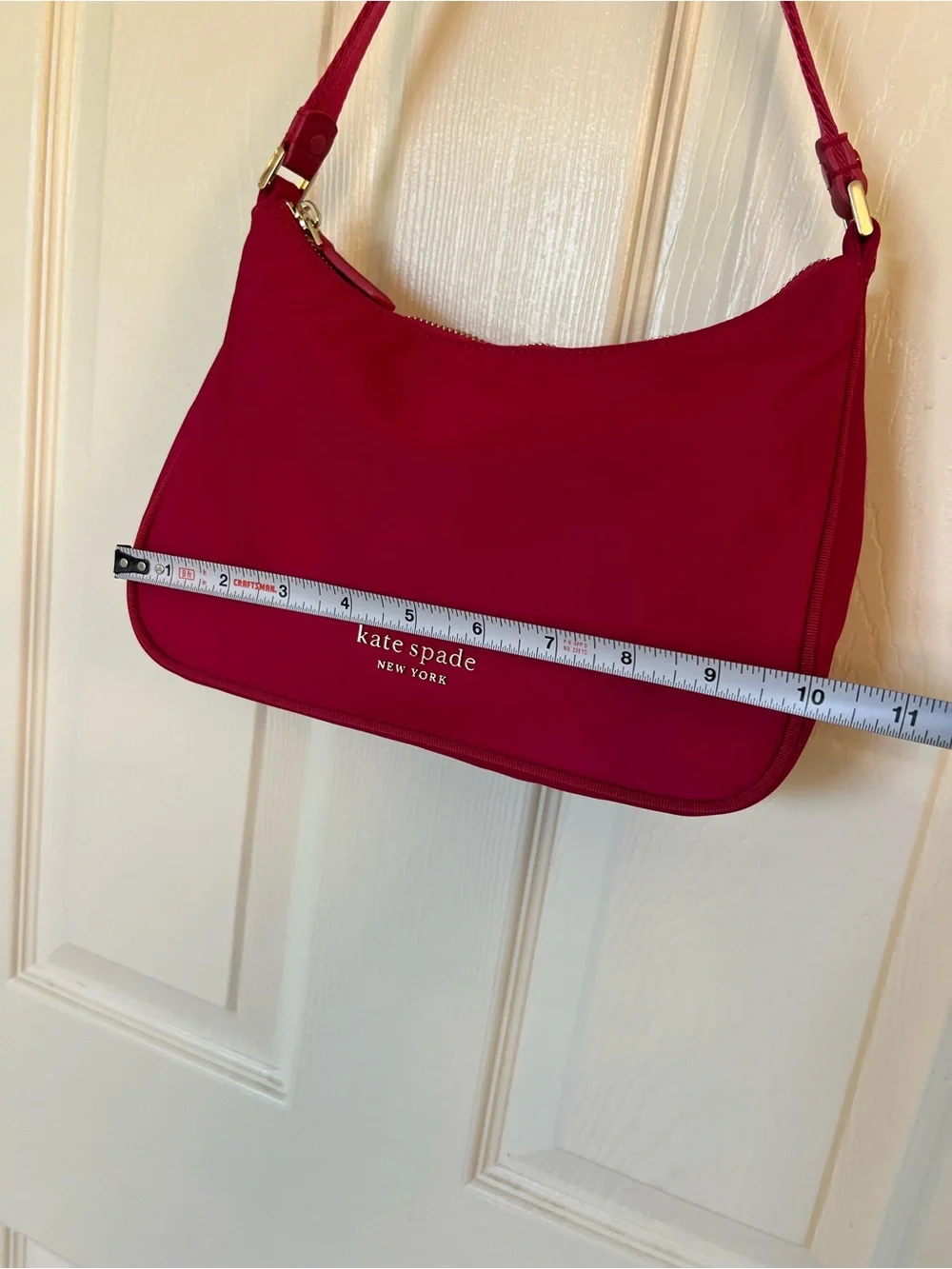 kate spade Raspberry Pink Shoulder Bag with Gold Hardware